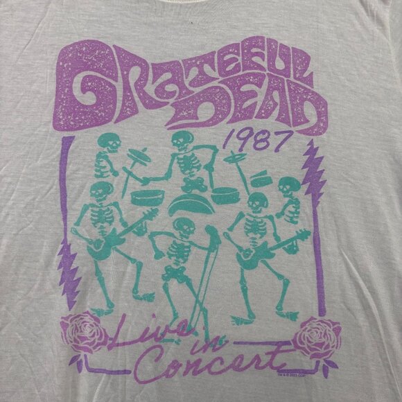 Grateful Dead 1987 The Dead Live in Concert Jam Band Tee XL - Picture 2 of 4